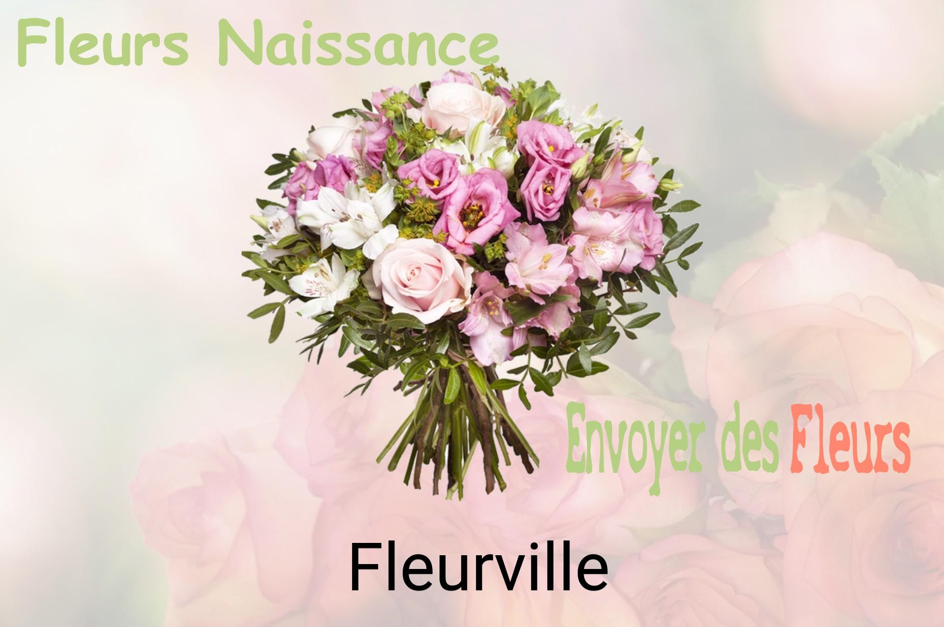 Bouquet de fleurs de naissance livré à Fleurville